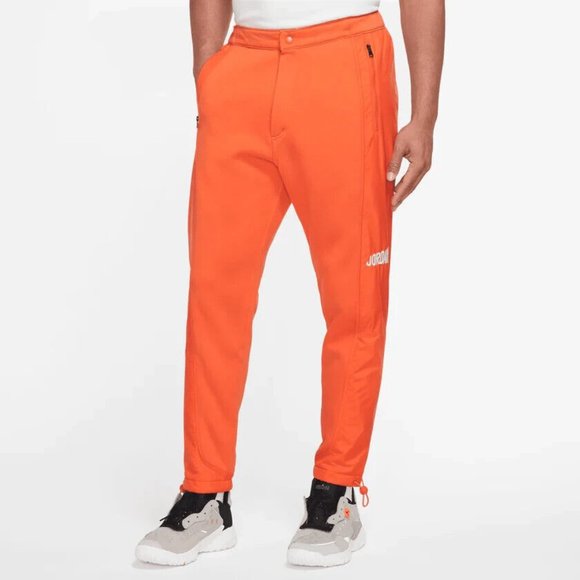 Nike Air Jordan Men's Flight MVP HBR 'Rush Orange' Jogger DV7594-817 size L - Picture 1 of 8